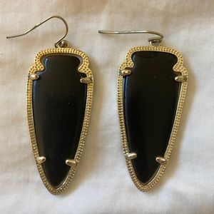 Kendra Scott black arrow earrings
